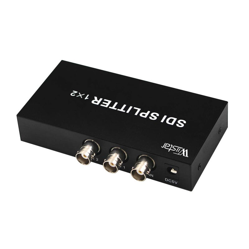 Wiistar SDI Splitter 1x2 Supports SD, HD, 3G-SDI Support 1 in 2 Out Full HD 1080P for Camera Monitor Devices - Image 3